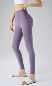 Vêtements de sport pour femmes, leggings de yoga serrés, fitness, haute qualité, entraînement, course à pied, extensible, leggings de sport unis - Product Image 4