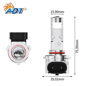 H7 LED ไฟหน้าโปรเจคเตอร์เลนส์ Bi-LED H11 ไฟสูงไฟต่ำ H4 H9 9005 9006 HB3 HB4 6000K มินิออโต้ LED หลอดไฟ 20W 2000LM - Product Image 6