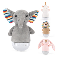 Peluche d'éléphant créative et apaisante pour bébé Zhorya, jouet à bascule avec veilleuse musicale
