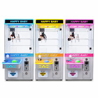 Machine à griffes attrayante pour enfants, style Happy Baby, coque couleur personnalisée, à monnayeur, pour attraper les poupées, pour location de carnaval