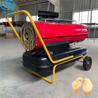 Chauffages à Air Industriels 50KW pour Équipements d'Élevage Avicole, Réchauffeurs à Combustible et Chauffages Soufflants à Mazout