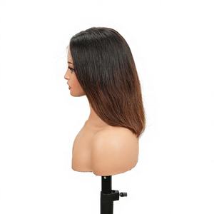 Peluca de Cabello Brasileño Virgen de Grado 12A al por Mayor, Peluca Corta Bob con Frente de Encaje para Mujeres Negras, Doble Trama, 100% Cabello Humano - Product Image 4