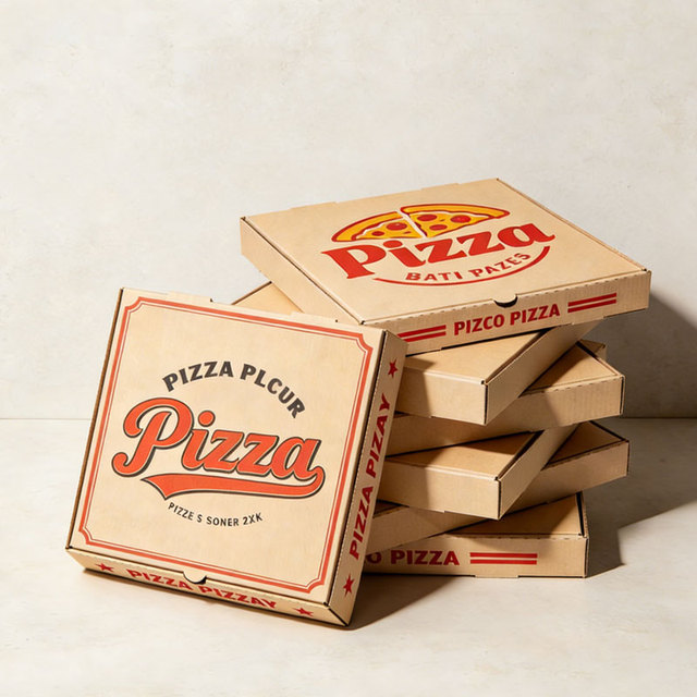New Arrivals Eco-friendly Recycled Materials Collapsible Flat Box Custom Size Moisture-proof Corrugated Mailer Portable Pizza