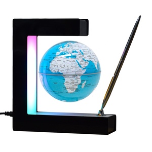 Nieuwe E Vorm Magnetische Drijvende En Roterende 106Mm <span class=keywords><strong>Globe</strong></span> Met Decoratieve Pen - Product Image 2