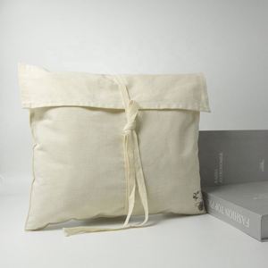 Recyclable Cotton Bag Blank Fabric Wrap Gift Organic High Quality White Cotton Envelope Dust Shoe Bags - Product Image 3