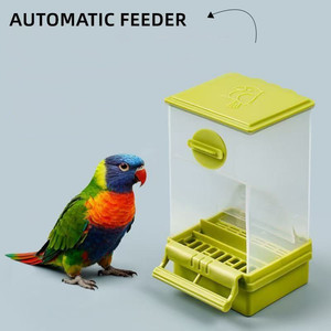Dispenser Automatico di Semi per Uccelli da Gabbia, Contenitore Anti-Rovesciamento per Pappagalli, Parrocchetti, Calopsittici e Agaporni - Product Image 2
