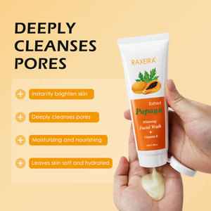 Limpiador <span class=keywords><strong>Facial</strong></span> Blanqueador con Niacinamida de Papaya y Vitamina C, Rejuvenecedor e Iluminador de la Piel - Product Image 3