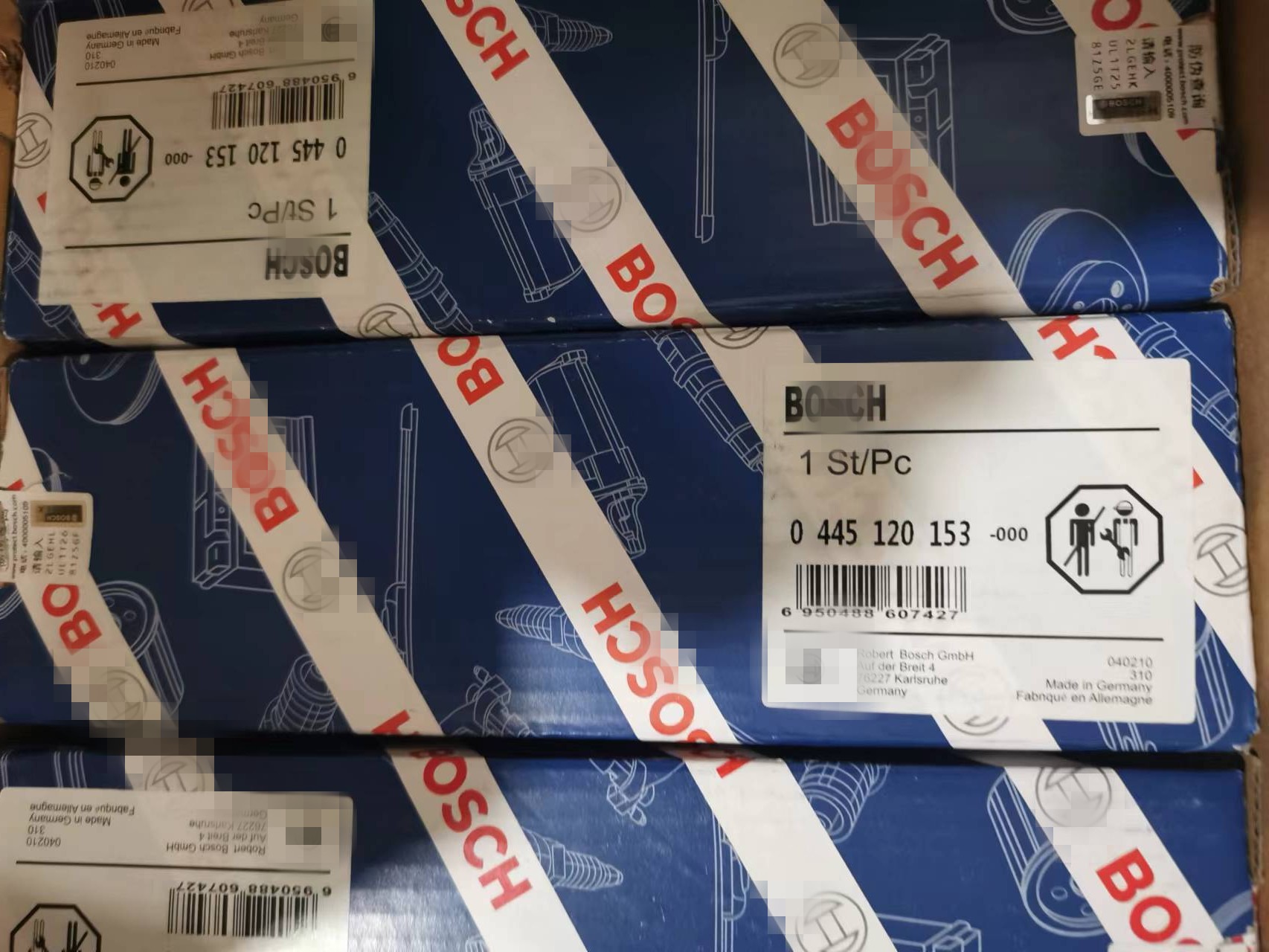 common rail injector 0445120153 diesel fuel injector 0445120153 201149061 injector for KAMAZ KMZ 11.8  with valve  F00RJ01692