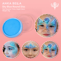 Peinture pour le visage Ankabella à base de plantes naturelles, non toxique, certifiée CE, pigment de peinture corporelle sûr et respectueux de la peau pour les enfants