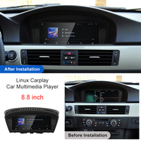 Système Linux STWEI 8,8 pouces, CarPlay sans fil, navigation automobile Android, vidéo, musique, BMW Série 3 E90 E91, Série 5 E60 E61