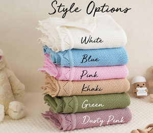 Couverture <span class=keywords><strong>de</strong></span> bébé tricotée personnalisable plusieurs couleurs broderie <span class=keywords><strong>de</strong></span> nom personnalisé bord <span class=keywords><strong>de</strong></span> <span class=keywords><strong>crochet</strong></span> doux pour l'utilisation <span class=keywords><strong>de</strong></span> berceau <span class=keywords><strong>de</strong></span> pépinière <span class=keywords><strong>de</strong></span> nouveau-né - Product Image 2