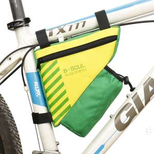 Bolsa de Almacenamiento para Accesorios de Bicicleta Deportiva Unisex Personalizada de Fábrica B-soul, Bolsa de Ciclismo Triangular para Cuadro de Sillín - Product Image 5
