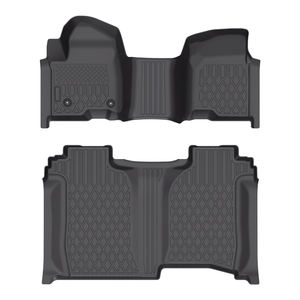 Offre spéciale Tapis de voiture à séchage rapide Tapis de voiture anti-éclaboussures pour Chevrolet Silverado 1500 Crew Cab 2019-2025 sans boîte de rangement - Product Image 2