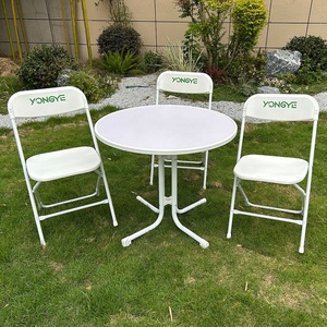 High Quality Durable Portable Outdoor Furniture <strong>Garden</strong> Park Dining Folding One <strong>Low</strong> <strong>Table</strong> and Two Chairs Set - Product Image 3