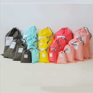 Bolsas de almacenamiento con cordón para viaje, poliéster amarillo, impermeables, para organizar ropa y ropa interior - Product Image 2