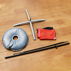 Banderas de poliéster personalizadas para publicidad en jardín, playa, con poste, en forma de lágrima, para venta de comida (hot dog) y eventos. - Product Image 5