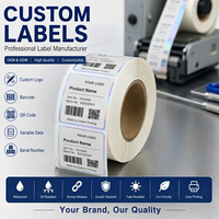 Étiquettes personnalisées pour flacons en verre de 3 ml/5 ml, autocollants pour laboratoires, étiquettes adhésives imperméables en feuille holographique pour emballage