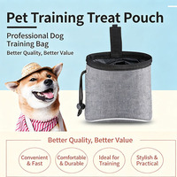 Sac de dressage pour animaux de compagnie, sac à friandises portable pour chien, sac multifonction pour promenades, porte-sac à déjections canines, sac de taille pour dressage canin
