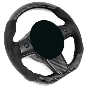 Volant de course en fibre de carbone, volant électrique en aluminium pour bateau de pêche, pour <span class=keywords><strong>Tesla</strong></span> <span class=keywords><strong>Model</strong></span> 3 - Product Image 5