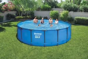 Piscina Elevada <span class=keywords><strong>Bestway</strong></span> 56438 <span class=keywords><strong>Steel</strong></span> <span class=keywords><strong>Pro</strong></span> <span class=keywords><strong>MAX</strong></span>, Piscina de Armazón para Exteriores, 4.57 m X 1.22 m - Product Image 3