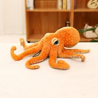 Peluche pieuvre réaliste, jouet en peluche animal marin, poupée en peluche créature marine douce, pour la décoration de la maison, du canapé et de la chambre