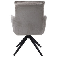 Fauteuil rembourré chaise de salle à manger pivotante rembourrée pour salon chaise de salle à manger avec 180 chaises de salle à manger à fonction rotative