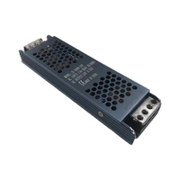 Alimentation électrique DC-AC ultra-mince LSW Black Diamond semi-intégrée, 200W 10A, sortie unique 110V-240V 12V, 80% d'efficacité, silencieuse, LED