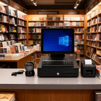 Expédition immédiate : Terminal de point de vente Windows 15 pouces avec processeur Intel, écran tactile capacitif 10 points, Bluetooth/Wi-Fi 6, Ethernet – Idéal pour la restauration et le commerce de détail