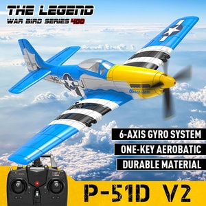 VOLANTEX <span class=keywords><strong>P51D</strong></span> Mustang 76105 Avion de Chasse RC 4 Canaux 6 Axes Gyroscopiques Modèle RTF Télécommandé Jouet Avion RC Cadeau - Product Image 2