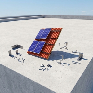 Support de montage solaire en aluminium, structure photovoltaïque réglable pour système de toiture et de sol - Product Image 6
