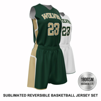 Ensemble de maillots de basketball réversibles vert et blanc personnalisés pour femmes, sublimation double face, pour équipes sportives universitaires, vente en gros
