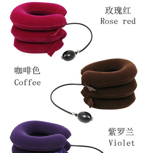 Dispositif de traction cervicale gonflable, attelle de cou à trois couches de soutien, utilisation à domicile, massage santé, fonctionnement manuel - Product Image 3
