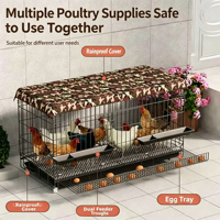 Vente directe d'usine de grands poulaillers pliables et durables en métal et cages à volailles
