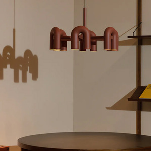 Designer Showroom Modern Nordic Creative Minimalist U-Shaped Metal Pendant <b>Lights</b> Unique for Living Room <b>Dining</b> Room Bedroom - Product Image 5