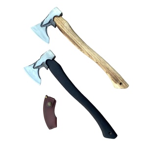 Hache de <span class=keywords><strong>Bushcraft</strong></span> de qualité industrielle avec manche <span class=keywords><strong>en</strong></span> bois, lame étroite de polissage complète pour le camping forestier, but de <span class=keywords><strong>survie</strong></span> - Product Image 3