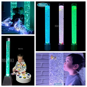 Rembourré Surround Seat Plinth Sensory Set Autisme Sensory Lights Square Corner Bubble Tube Podium Kits pour TDAH Enfants - Product Image 4
