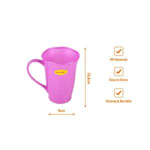 Gobelet en plastique PP Vi Hung de 90 mm de diamètre avec poignée, tasse à boisson durable pour le bureau et la cuisine, impression par transfert thermique, logo personnalisé - Product Image 3
