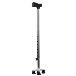 Bastón de Cuatro Patas Hengfukang, Altura Ajustable, Acero Inoxidable, Aleación de Aluminio, Ligero y Duradero, para Movilidad de Personas Mayores - Product Image 5