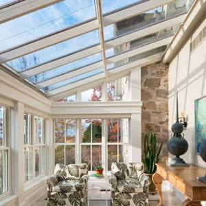 Không thấm nước mặt trời phòng độc lập Hợp kim nhôm Tempered <span class=keywords><strong>Glass</strong></span> phía trước trở lại vườn PHÒNG NHÔM khung trượt tam giác cho ngoài trời - Product Image 3