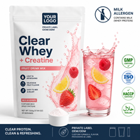 Rainwood Clear Whey Creatine Poeder OEM Fruit Proteïne Drinkmix Privélabel