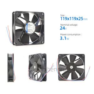 Ventilador Axial Compacto ebmpapst 4414FM 24V DC 2.4CFM 12cm 3.1W 140m3/h 119X119X25.4mm para Equipos Médicos, IT y Telecomunicaciones - Product Image 2