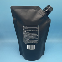 Pochette à bec verseur rechargeable et recyclable avec logo personnalisé pour savon liquide, huile corporelle, lotion, crème pour les mains, emballage de produits de soin de la peau