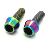 Baut Torx Silinder Internal Titanium TC4 GR5 Kelas 10 Berbagai Warna untuk Modifikasi Sepeda Motor