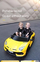 Voiture électrique pour enfants à 4 roues en plastique pas cher, voitures jouets télécommandées à quatre roues pour garçons