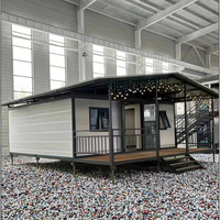 Maison conteneur de luxe pliable et extensible de 30 et 40 pieds pour l'Australie, Villa de luxe à 3 chambres, Matériaux pour kiosque extérieur