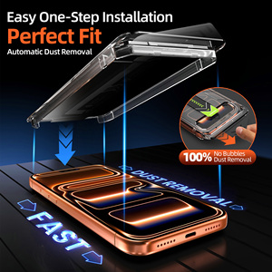 Protector de Pantalla de Vidrio Templado 9H para Teléfono Móvil <span class=keywords><strong>IPHONE</strong></span>, Anti-Rayones, Anti-Huellas, Anti-Golpes, Privacidad, Cobertura Total - Product Image 3
