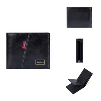 Grosir dompet pendek pria, Slot Multi-Border lintas batas Retro desain horisontal sederhana