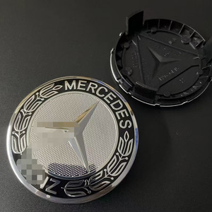 <span class=keywords><strong>Cache</strong></span>-roues et enjoliveurs de <span class=keywords><strong>moyeu</strong></span> <span class=keywords><strong>Mercedes</strong></span>-Benz Blue Wheat Apple Tree <span class=keywords><strong>AMG</strong></span> Brabus 75mm Noir ABS gaufré motif blé - Product Image 2