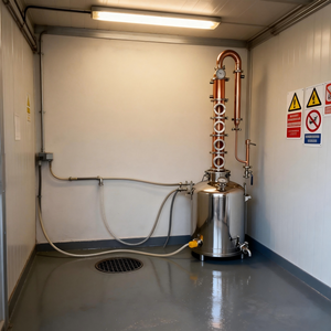 جهاز تقطير نحاسي تقليدي لصناعة الويسكي والبراندي - Product Image 3