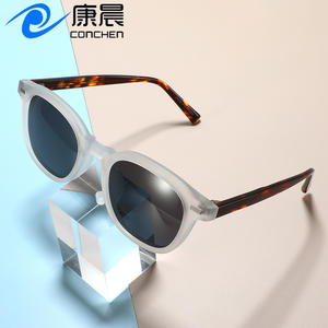 ใหม่แว่นกันแดดโพลาไรซ์แฟชั่นสำหรับทุกเพศ TR90 กรอบอะซิเตทเทมเพิล ยูวี 400 ป้องกันสีดำ 8947 - Product Image 3